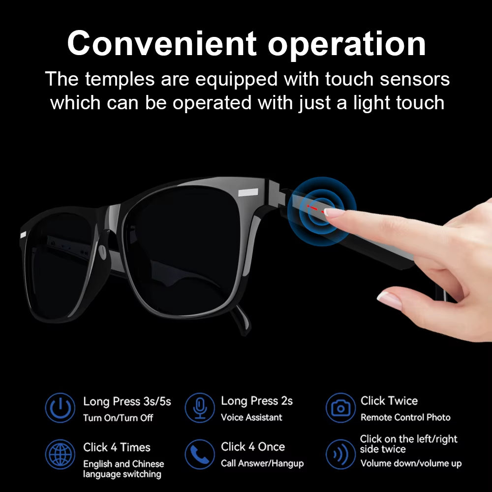 New Smart Wireless Bluetooth Glasses TWS Listen to Music and Answer Phone Calls Men Women Fashion Sunglasses Eyeglasses